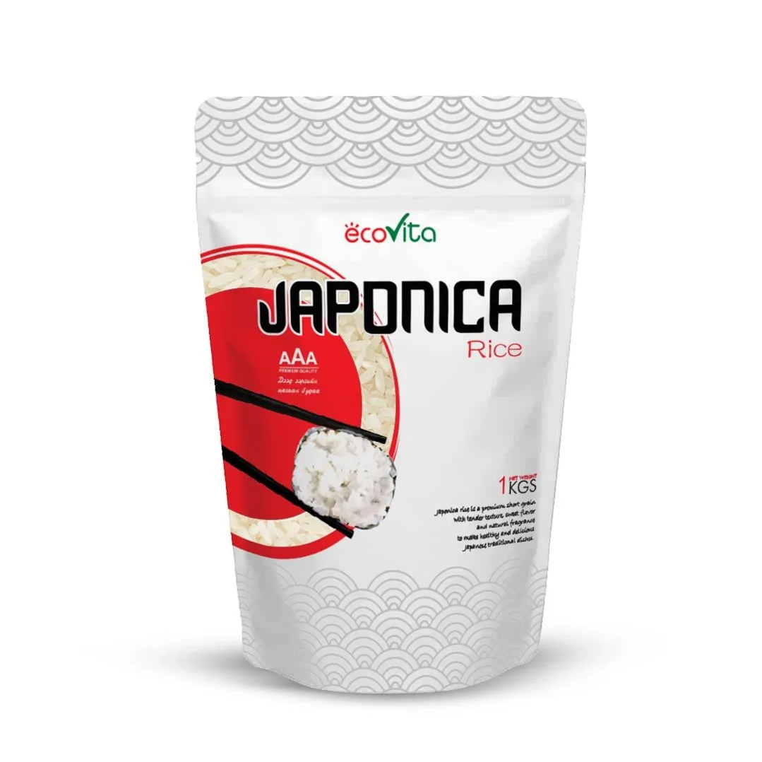 Factory in Vietnam Best quality Low price Ecovita Japonica short grain rice 1 kg bag