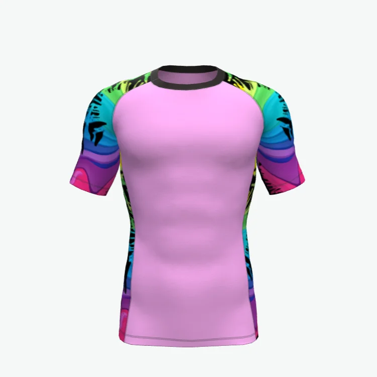 Grappling MMA Rash Guard Design Your Own Sublimation Compression Shirt Bjj Rashguard Custom Printed Mens Men Technology OEM Long