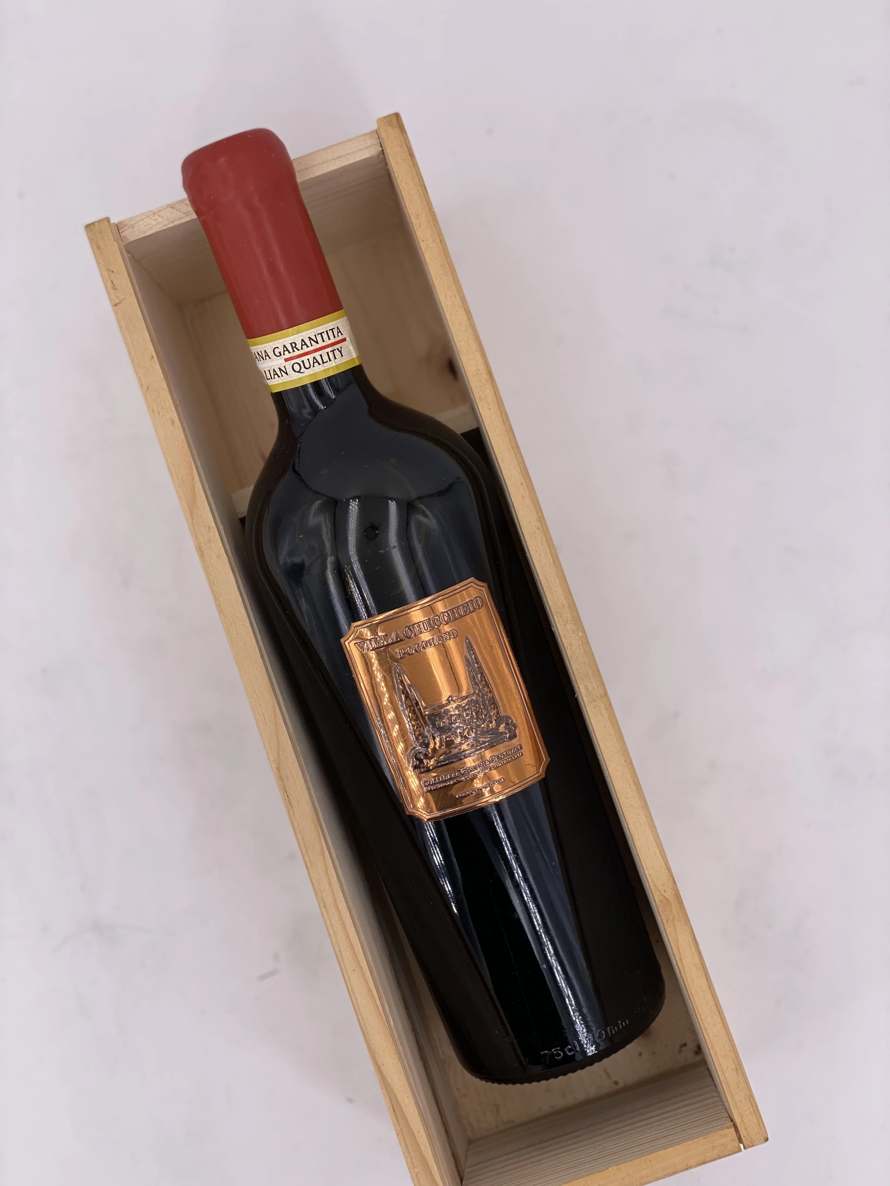 Best Quality Italian Red Wine POGGIANO GRAN SELECTION Colli Etruria Centrale DOC Limited Edition with Wooden Box and Laquerwere