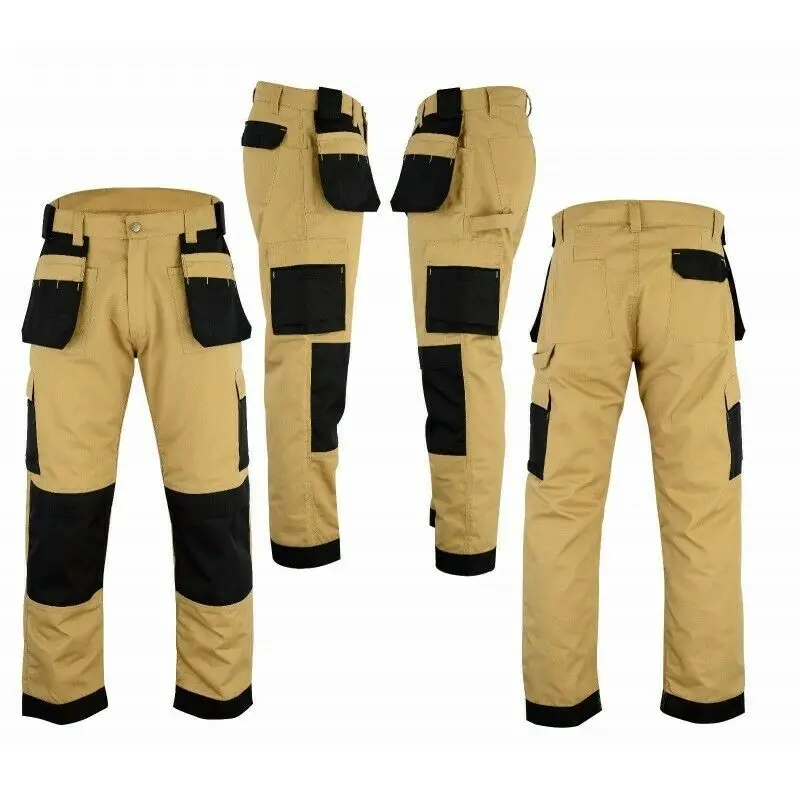 New OEM Work Wear Pants Winter Cotton Canvas Material Heavy Duty Men Winter Canvas Work Cargo Pants