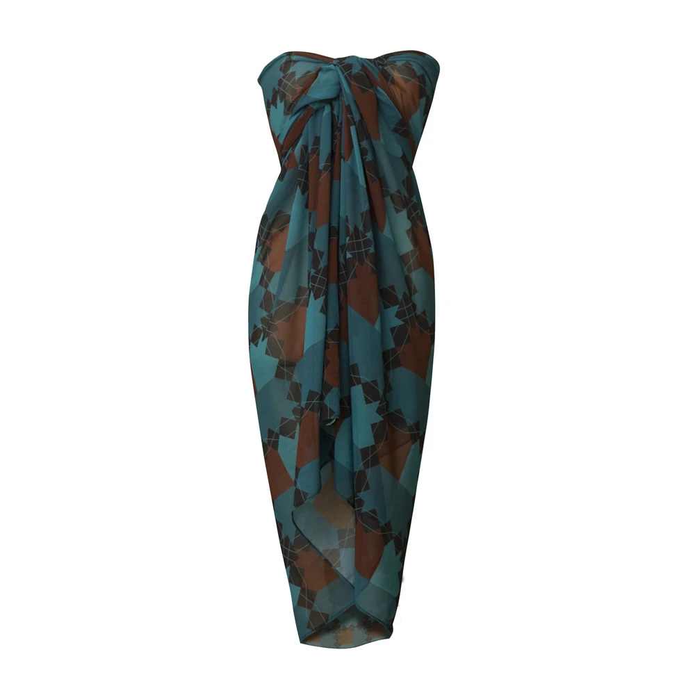 Best Selling Beachwear Custom Logo Design Sarong summer swimming women Factory Direct southeast Asia Malaysia indian textile