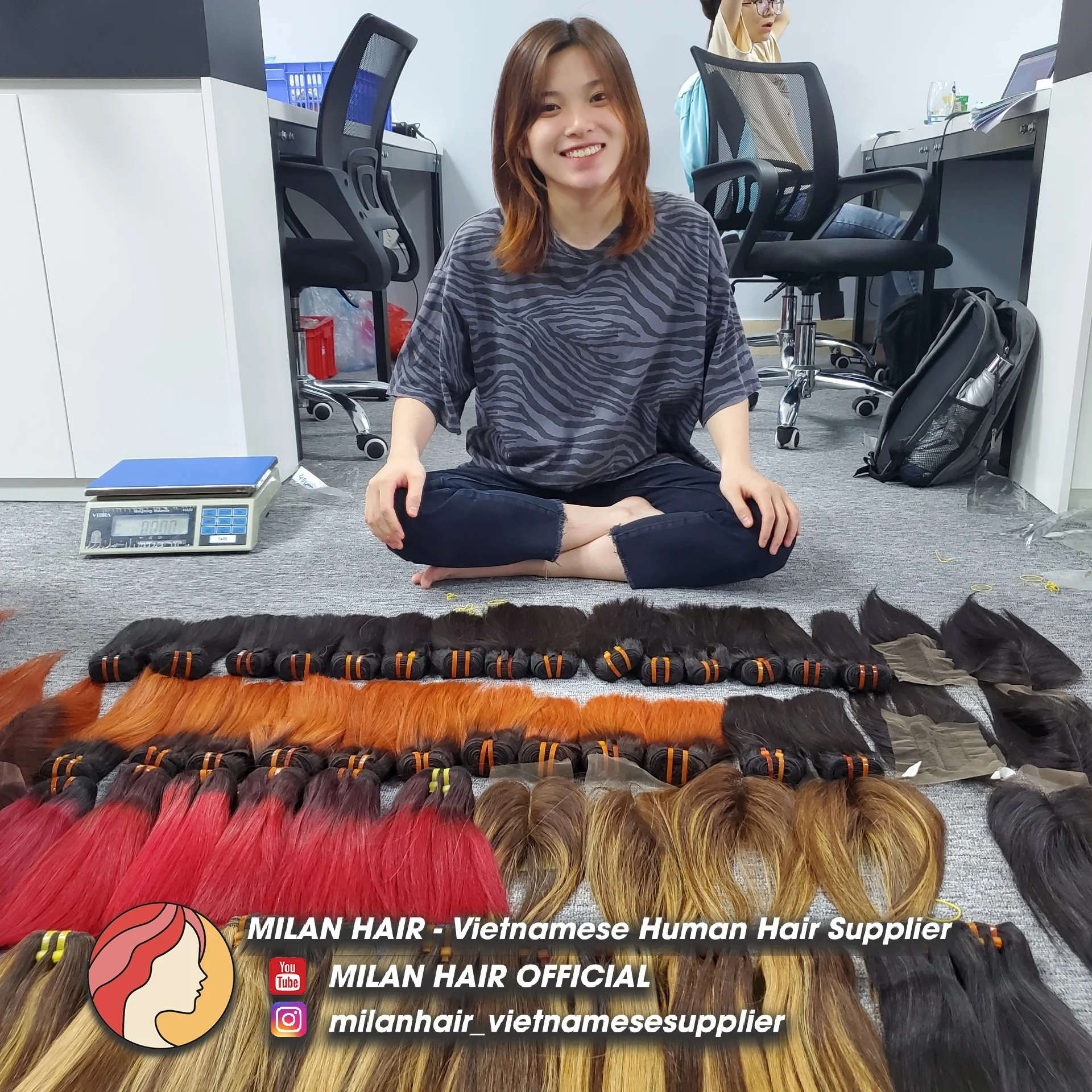 Оптовая продажа высококачественные прямые пучки костей с двойным рисунком множество цветов выровненные необработанные вьетнамские человеческие волосы кутикулой