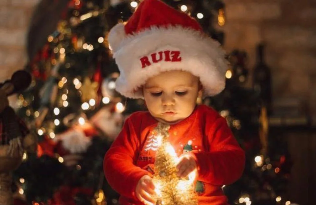 Wholesale Christmas Hat  Cap for baby kids adult high quality fur red and white plush EU origin land transportation