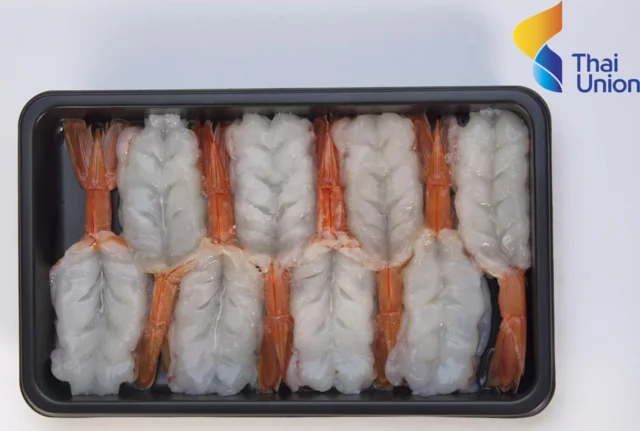 Best Selling Frozen Seafood Raw Argentinian Red Shrimp for sushi ready to eat made in Thailand by Thai Union Group