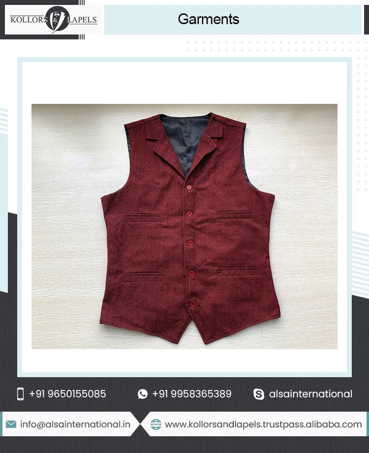 Mens Waistcoat High Visibility Waistcoat Custom Casual Men Waistcoat