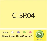 High Quality Folded Promotion Ruler Straight Ruler C-SR04 with Plastic Material