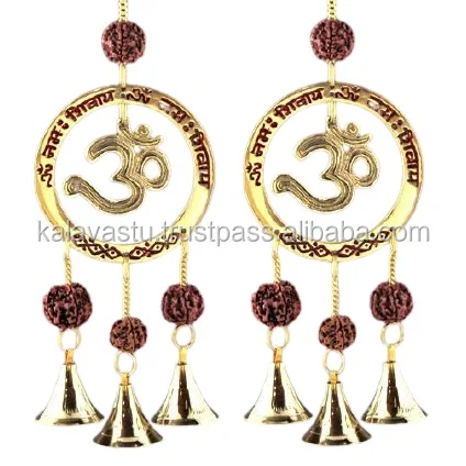 brass bell wind chime with OM