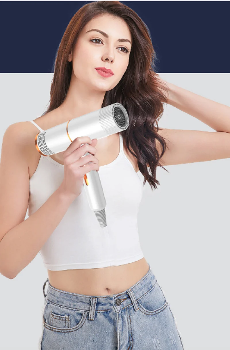 Hair dryer household hair salon high-power blue light ion cooling thermoelectric hair dryer