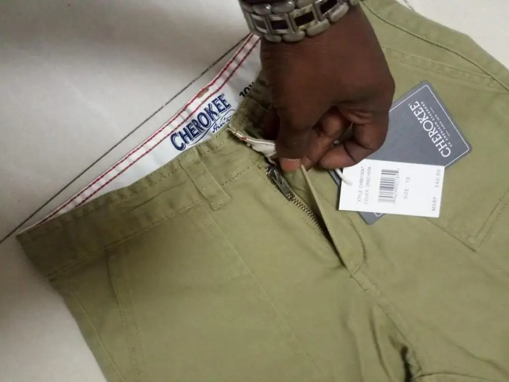 Leftover,Overrun Apparels Brand Labels Teenager Boys Kids Chino Cargo Pant Casual Cotton Multi Pocket Trouser Bangladesh Stock