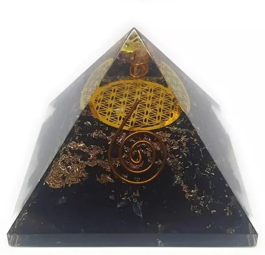 Black Tourmaline Copper Coil Orgone Pyramid for Healing and Meditating/ Wholesale Best Quality Products by Trusted Suppliers