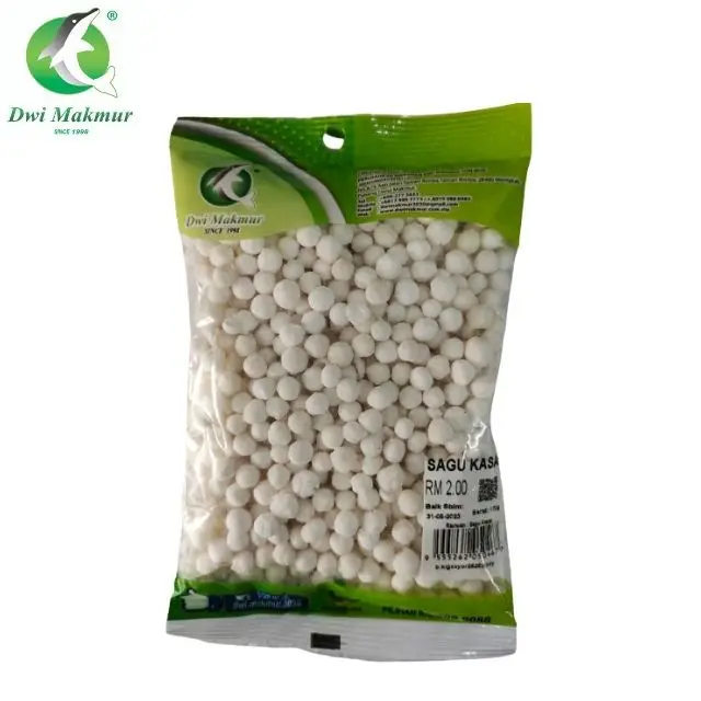 Wholesales Price Premium Grade 10x170g White Big Sago White Big Tapioca Pearls for dessert bubur caca from Malaysia