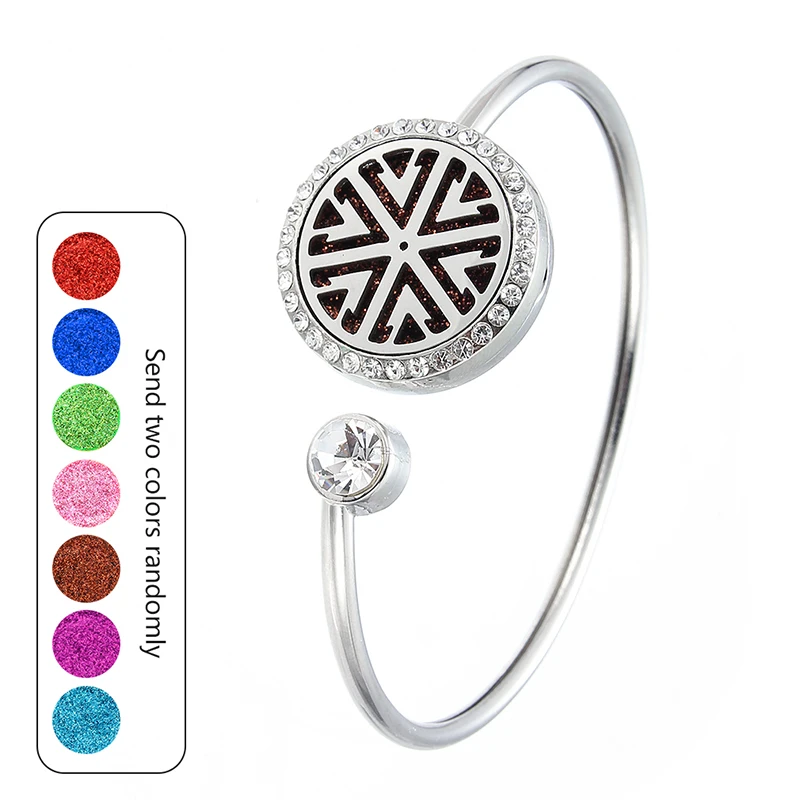 Fashion Aromatherapy bracelet & bangles  butterfly wings Stainless Steel Open Perfume Locket Essential Oils Diffuser bangles