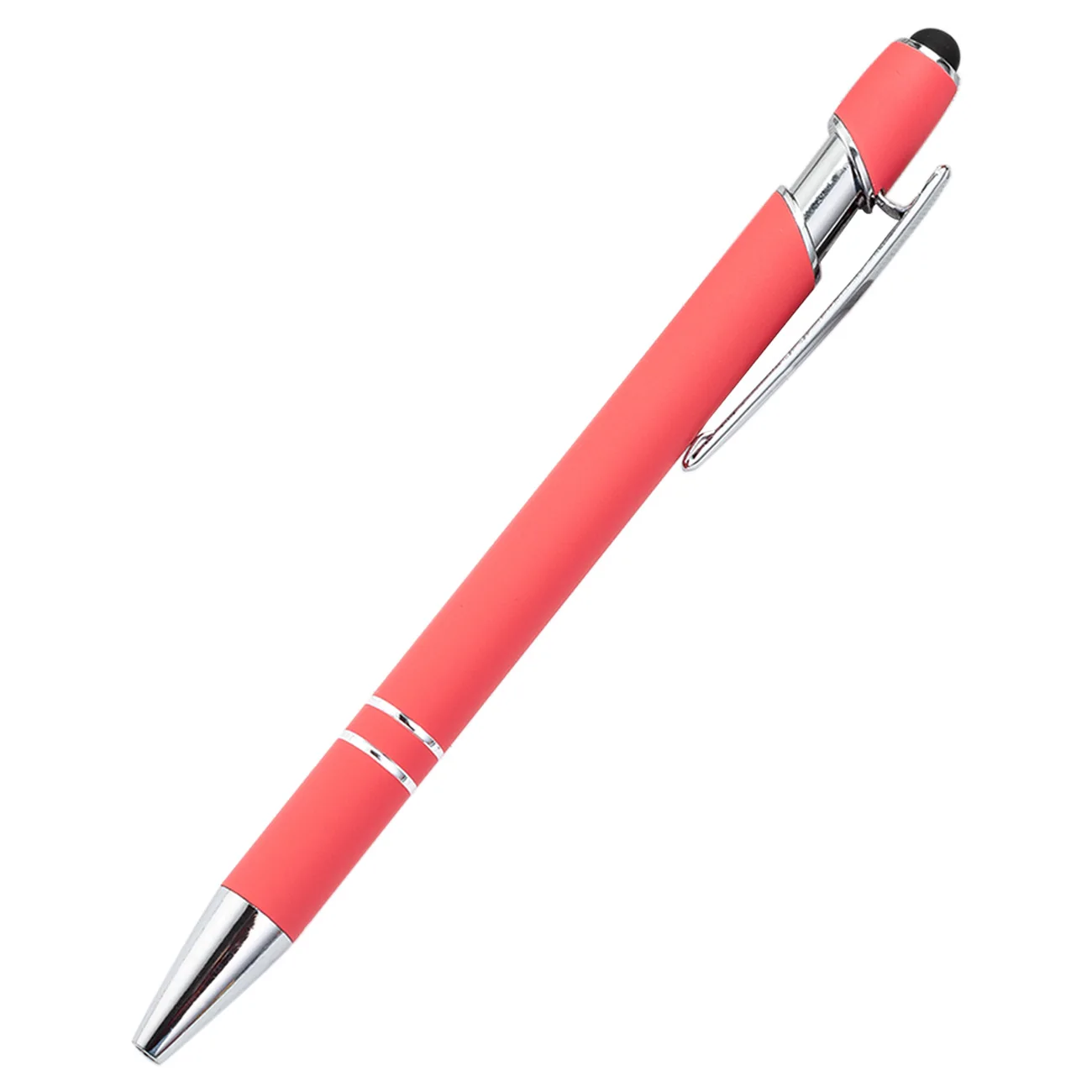 Promotional Gift Custom Logo Soft Touch Ballpoint Pen with Stylus Premium Metal Pen