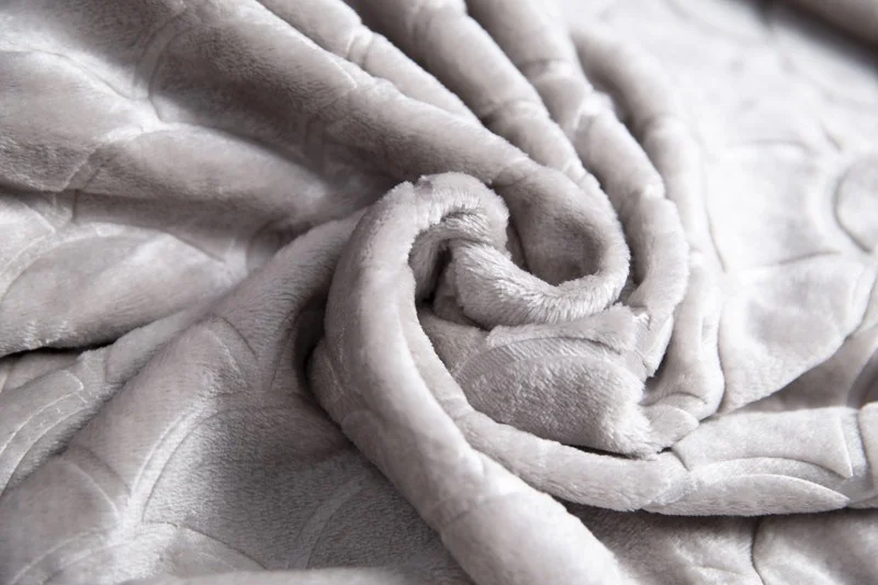 
Fuzzy Jacquard Shell Pattern Plush Throw Flannel Fleece Blanket with Gift Box 