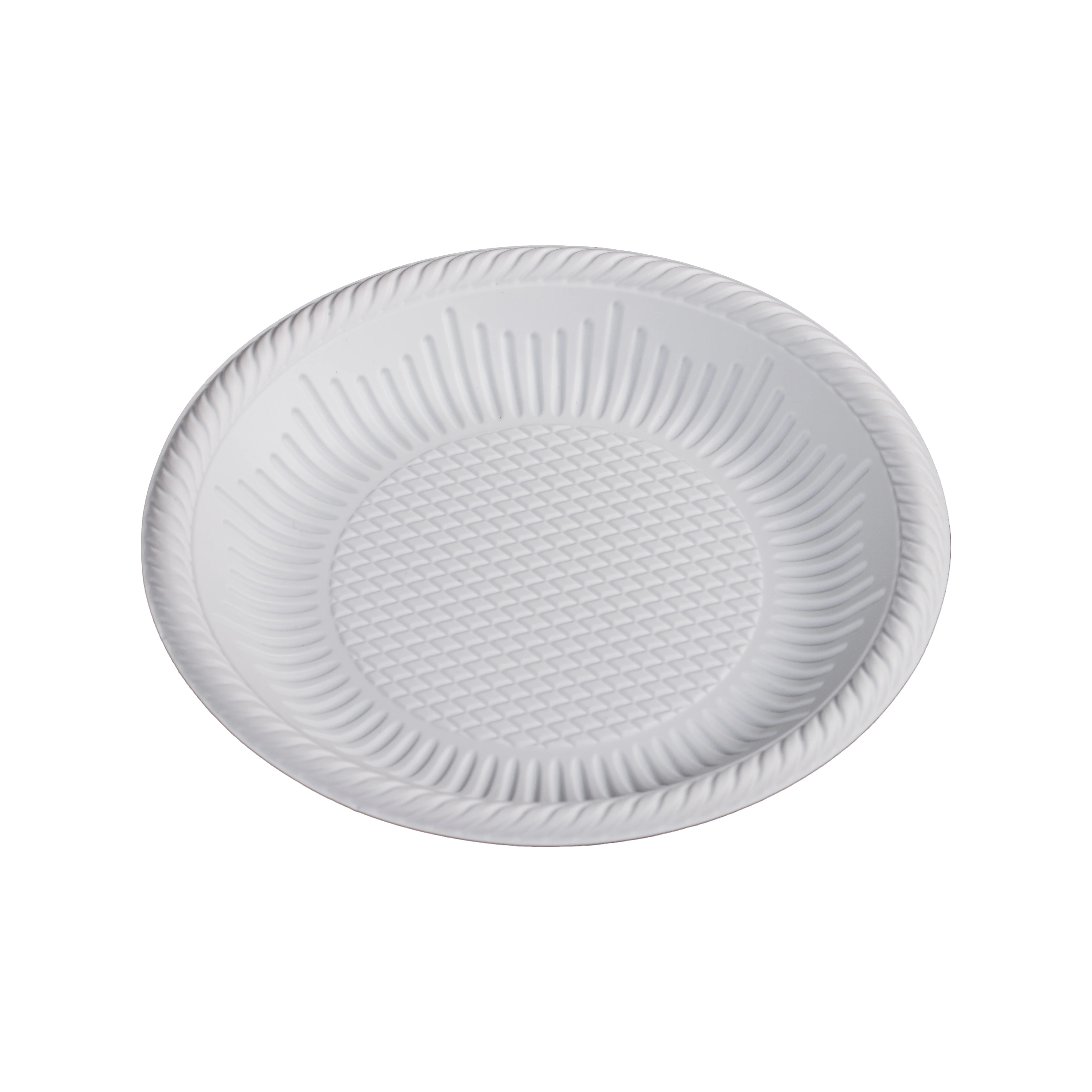 Biosano plastic stackable deep dry food storage container with lid large wedding ice cream meal service tray table charger plate