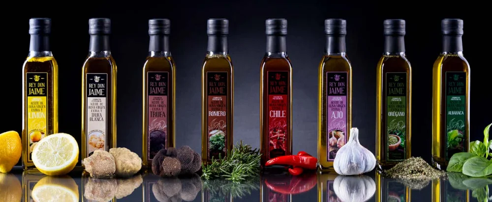 new spanish flavored cold pressed extra virgin olive oil for dressing