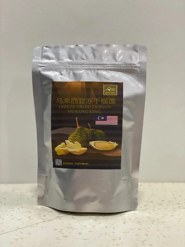 Замороженный сушеный порошок дуриана, Высококачественная замороженная паста для фруктов D24 из малайзии