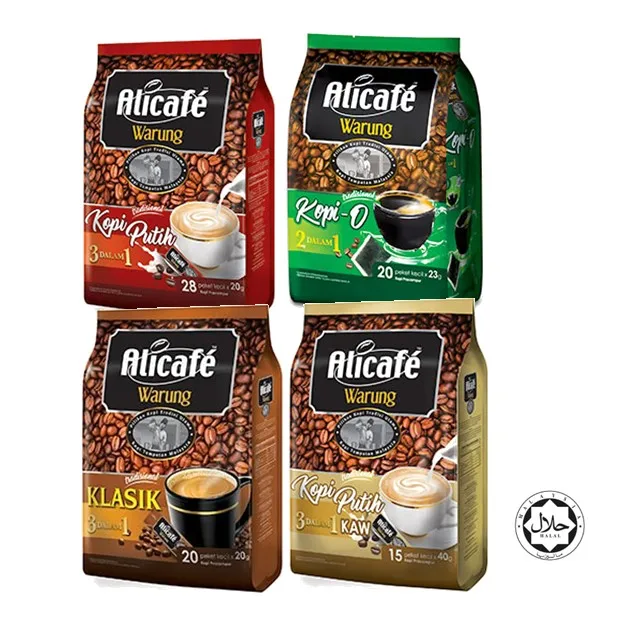Hot Sales Warung Coffee Traditional Hot Beverage (Classic/White Coffee/White Coffee Kaw/Kopi-O) Smooth Taste Great Aroma