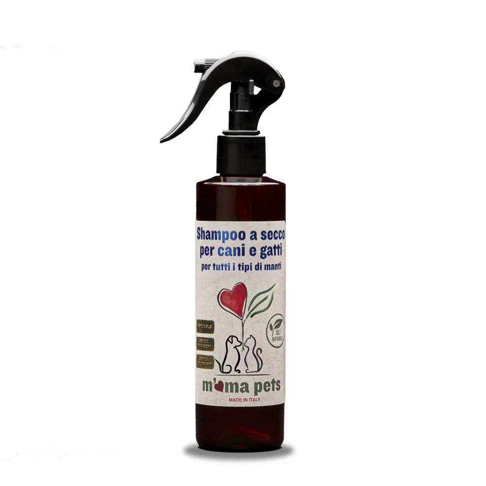 High Italian Quality 250 Ml Organic Sustainable Dry SLS Paraben Alcohol Free Shampoo For Pets