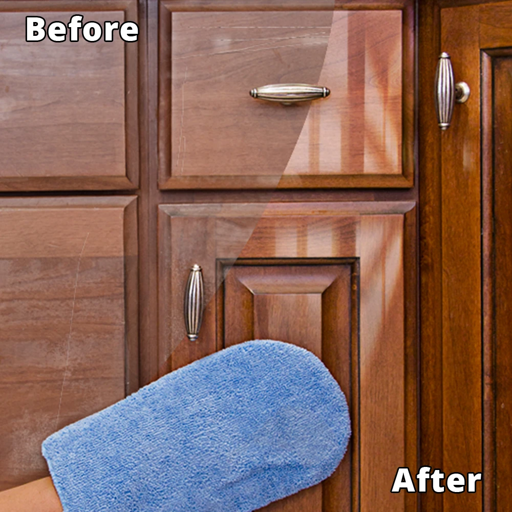 13Oz Polish Restore Shine Fill Scratch Wood Door With Mitt Applicator RJ-13CSCBM Rejuvenate Cabinet Furniture Restorer
