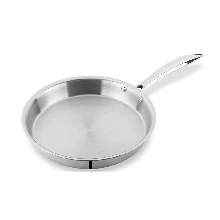 High Quality Durable Stainless Steel Frying Pan Set Stainless Steel Fry Pan With Lid For Sale At Wholesale Price