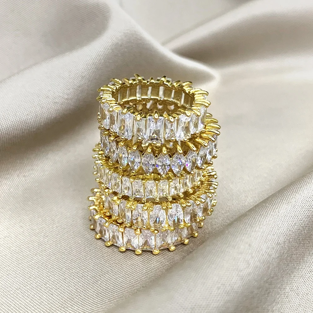 Ювелирные изделия из твердого золота с муассанитом 10 к 14 18 К 24