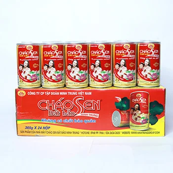 Canned food lotus seed Congee instant use natural taste from Minh Trung Vietnam
