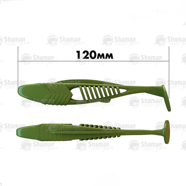 Shaman VibroMaxx, 120mm, Weight 9g, 3 pcs/pack, Color 012 Soft Plastic Baits Silicone Fishing Lures