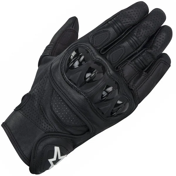 Professional High Quality Motorbike Leather Gloves with PU Knuckle Protection Breathable Material Gloves Best for Travelling
