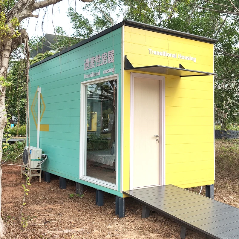 
Cheap outdoor aluminum prefab houses prefabricated transitional housing building 