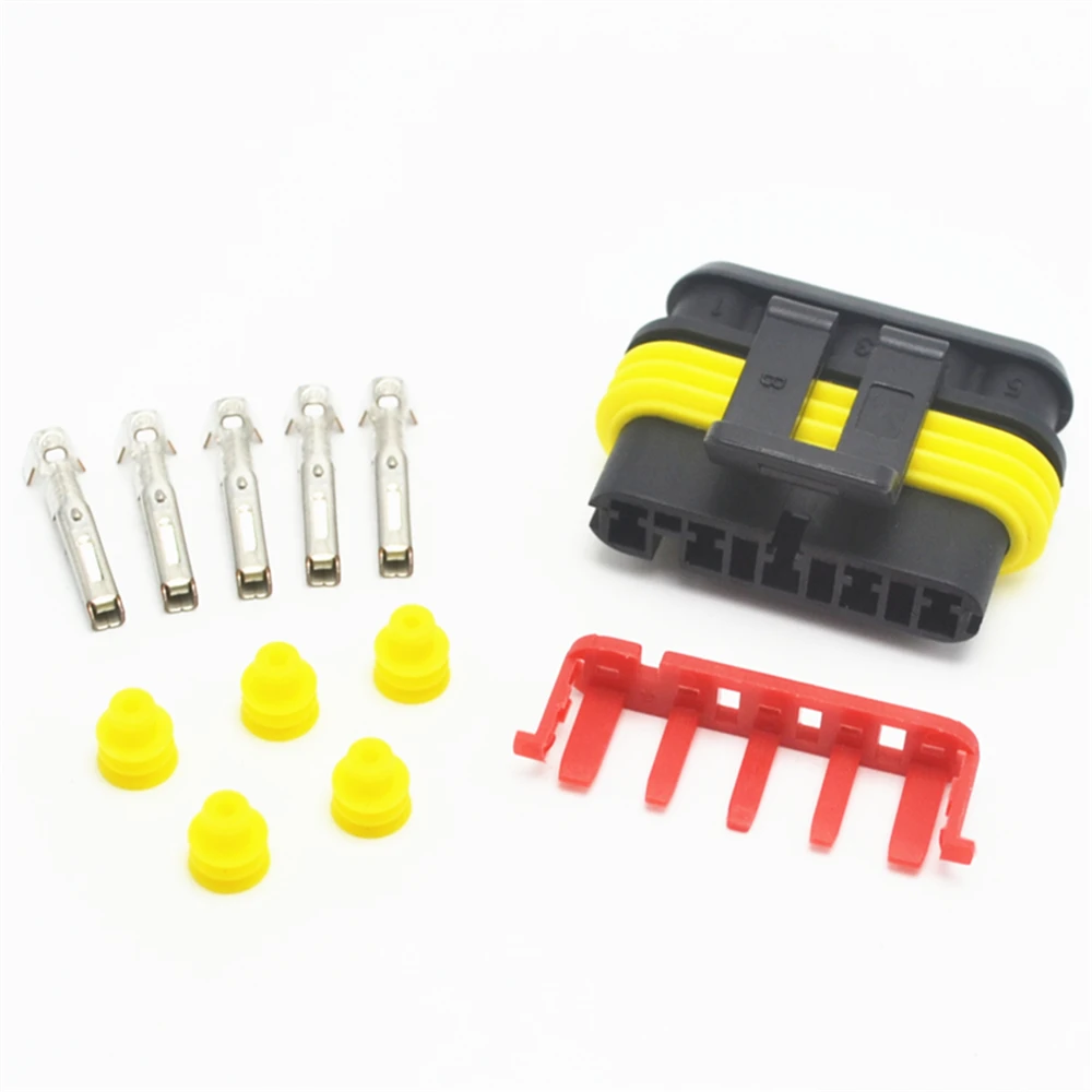 TYCO AMP 1.5 series Auto TYCO AMP 1.5 series 5 Pin Female Electrical wire Connectors 282089-1 282107-1 DJ7051-1.5-21