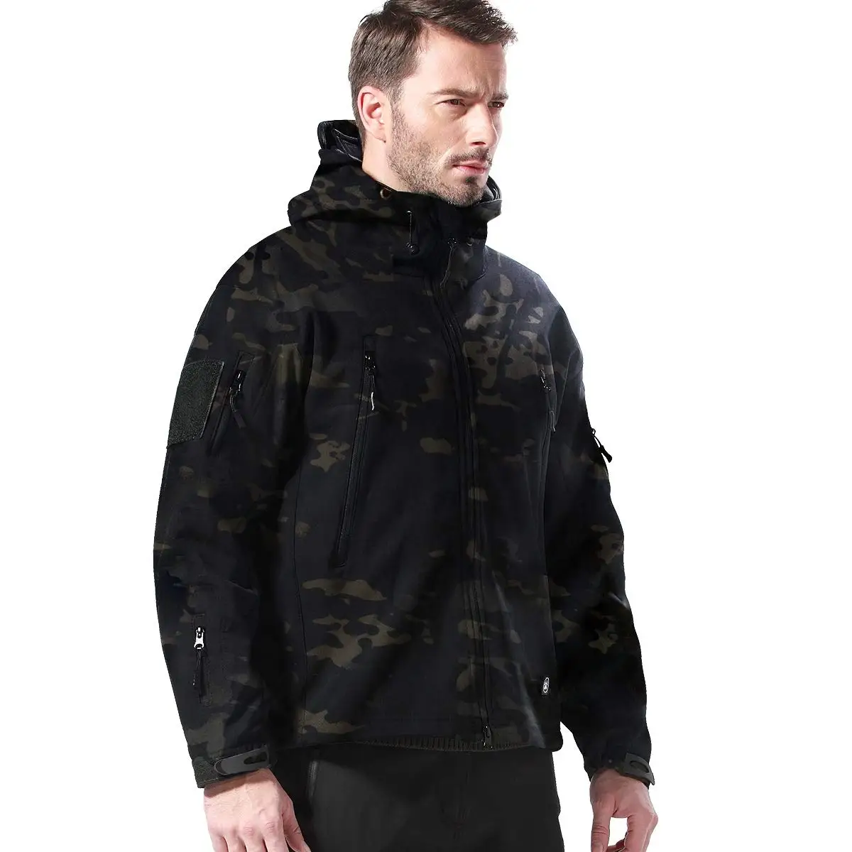 Custom Men Tactical Camo Softshell  Waterproof Jacket Men, Military Camouflage jackets