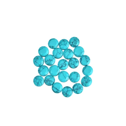 Новый оригинальный бестселлер бирюзовый цвет 4 мм Круглый высококачественный драгоценный камень оптовая продажа готовый запас цена