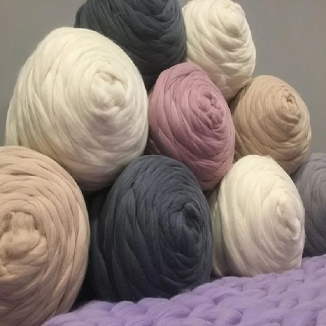 super chunky merino wool giant yarn 100% wool thick arm knitting giant yarn super chunky merino wool yarn