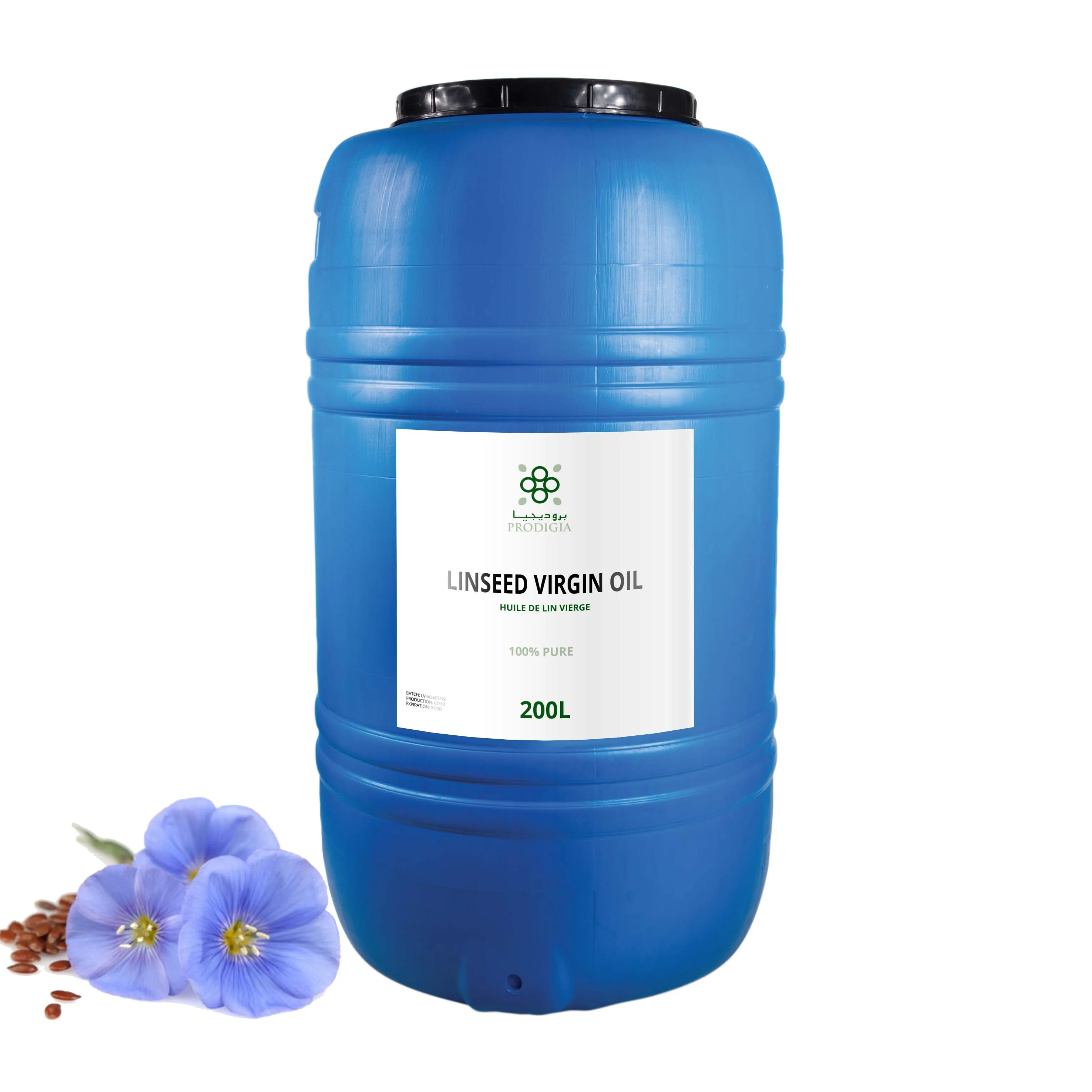 Wholesale 100% Natural Flaxseed Oil (Linseed Oil) Best Price 5L Drum - From Morocco