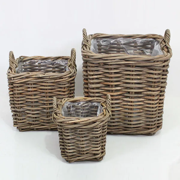 Корзина из ротанга CL Grey 48847