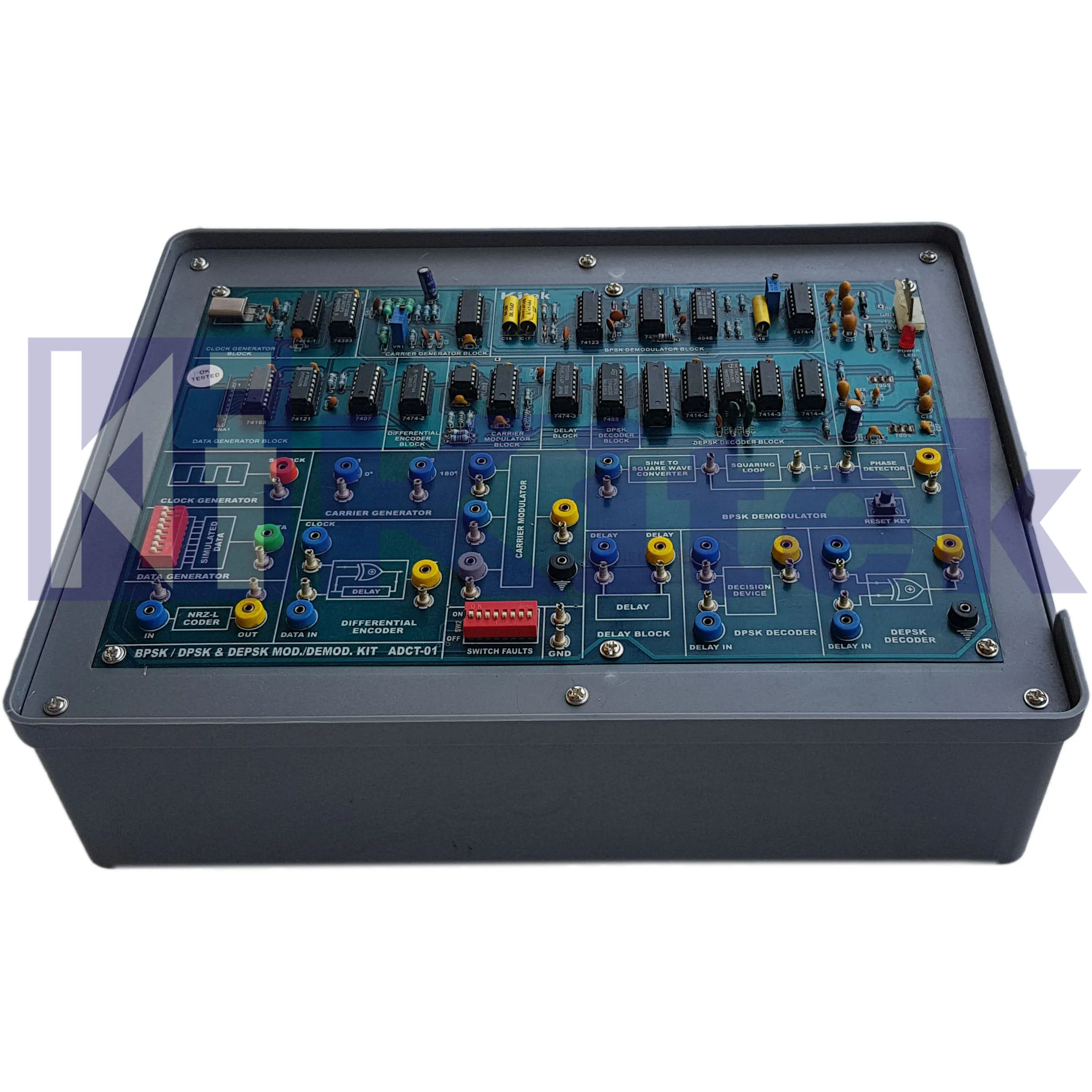 BEST QUALITY BPSK DEPSK DPSK MOD AND DEMOD COMMUNICATION TRAINER KIT COMMUNICATION LAB TRAINER