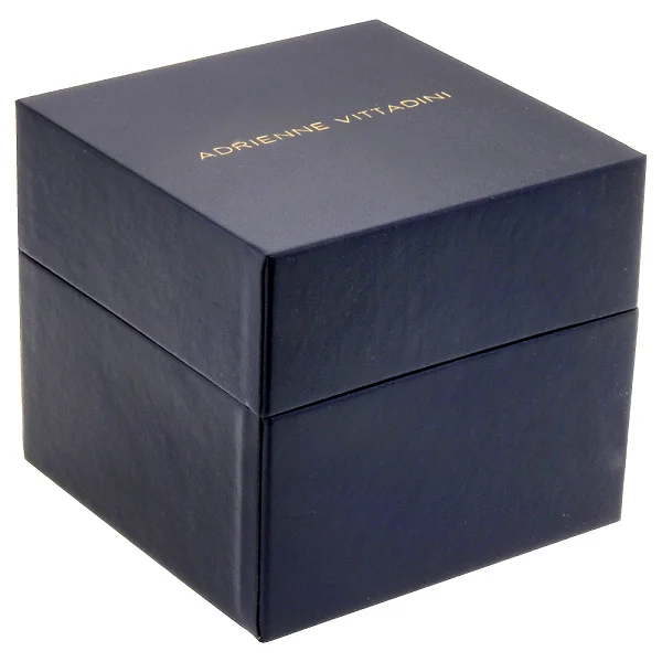  Adrienne Vittadini женские золотистая цепочка аналоговые кварцевые квадратные часы с украшением в виде кристаллов детали