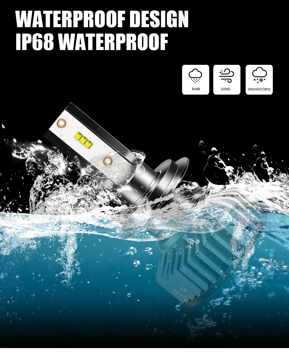 Car Accessories high power ALL-IN-ONE Faros W50 HB3 Luces 9005 3570 CSP Chips 9006 F2 50W fog light Auto Led headlight bulb