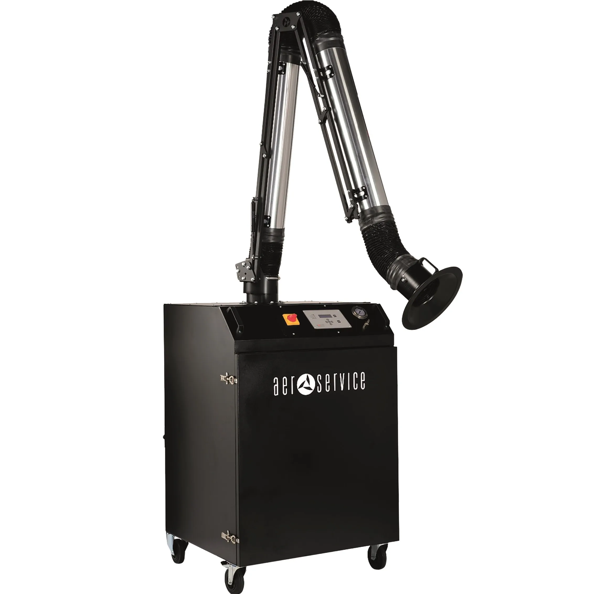 Self-cleaning professional mobile filtering unit for fumes and dusts from grinding and manual plasma cutting Made in Italy UNI 4