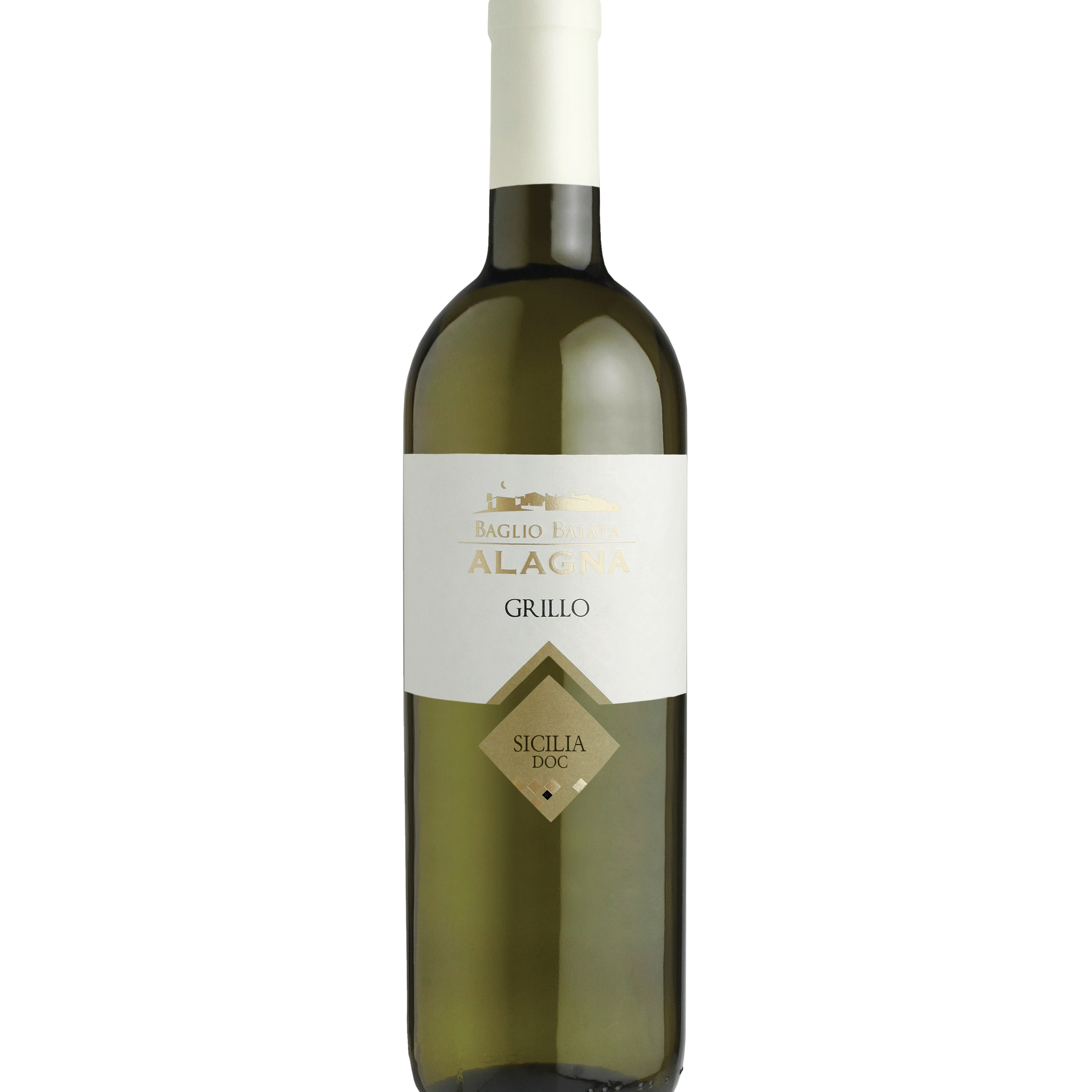 Italian White cheap Wine 75 cl bottle Fresh Fruity Sicily GRILLO DOC/PDO