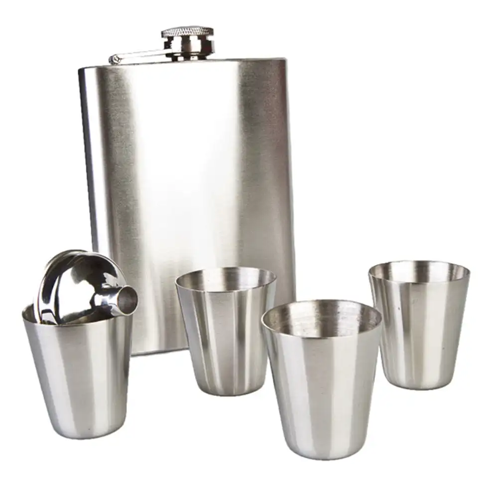Hot Selling Fashion Hip Flask Set With Chess In Stainless Steel Hip Flask for man