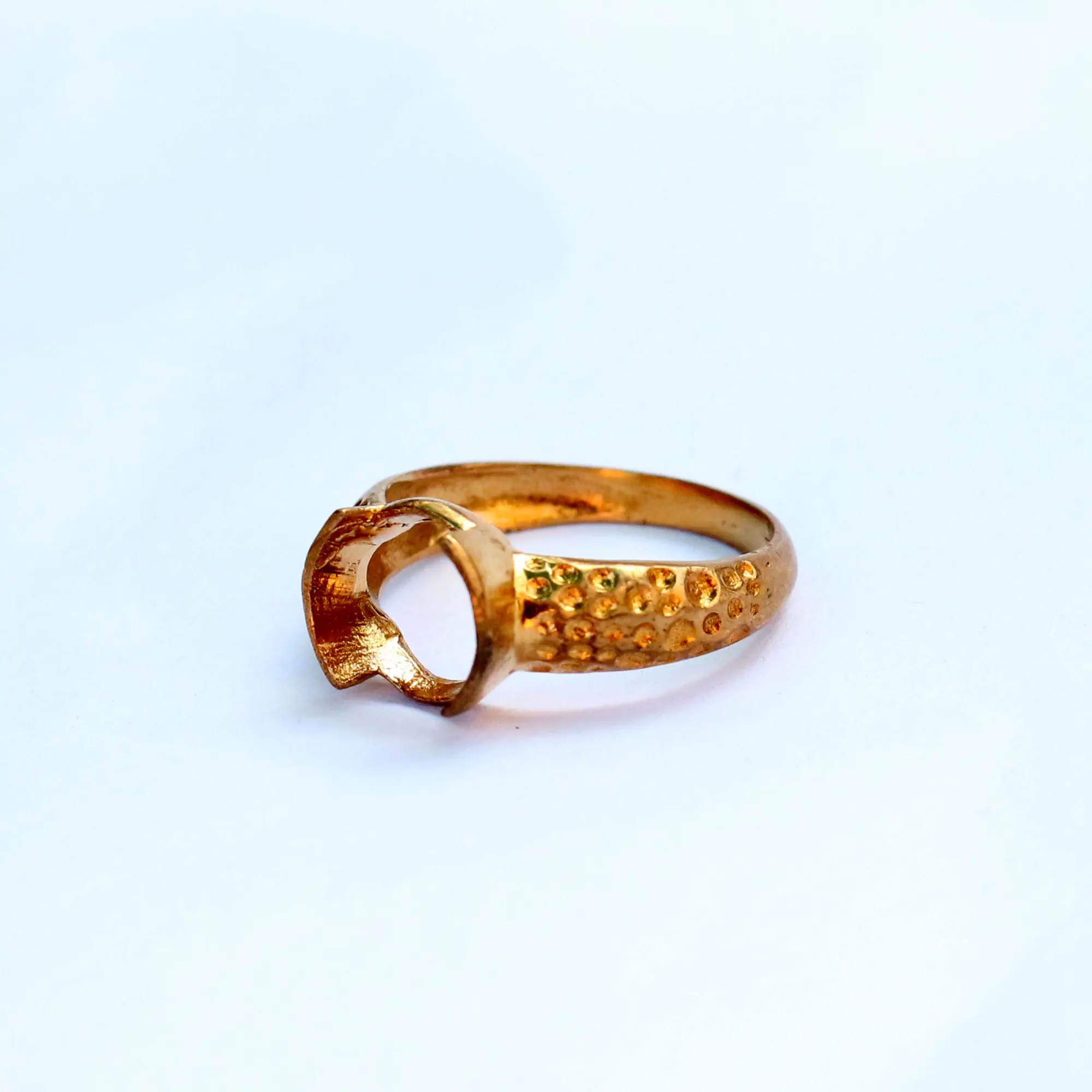 Trendy Brass Gold Plated Ring Wholesale Gemstone Handmade Brass Gold Ring jewelry Wholesale Factory Price