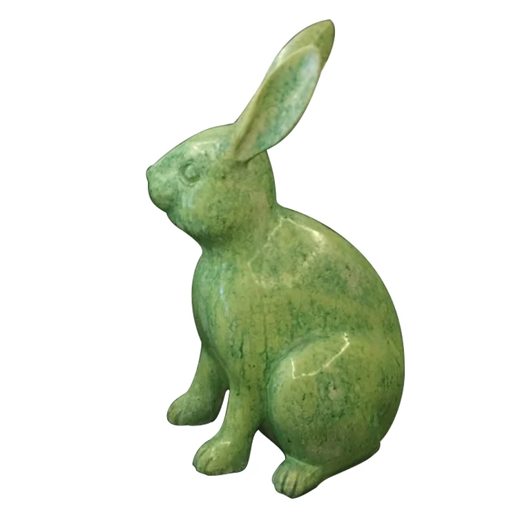 Garden Fiberglass Rabbit Sculpture