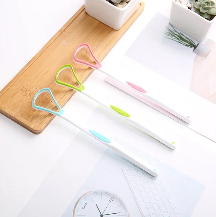 CE Certificate Color Box Packing Portable Plastic Home/ Office  /Travel Usage Tongue Cleaning  Tongue Scraper