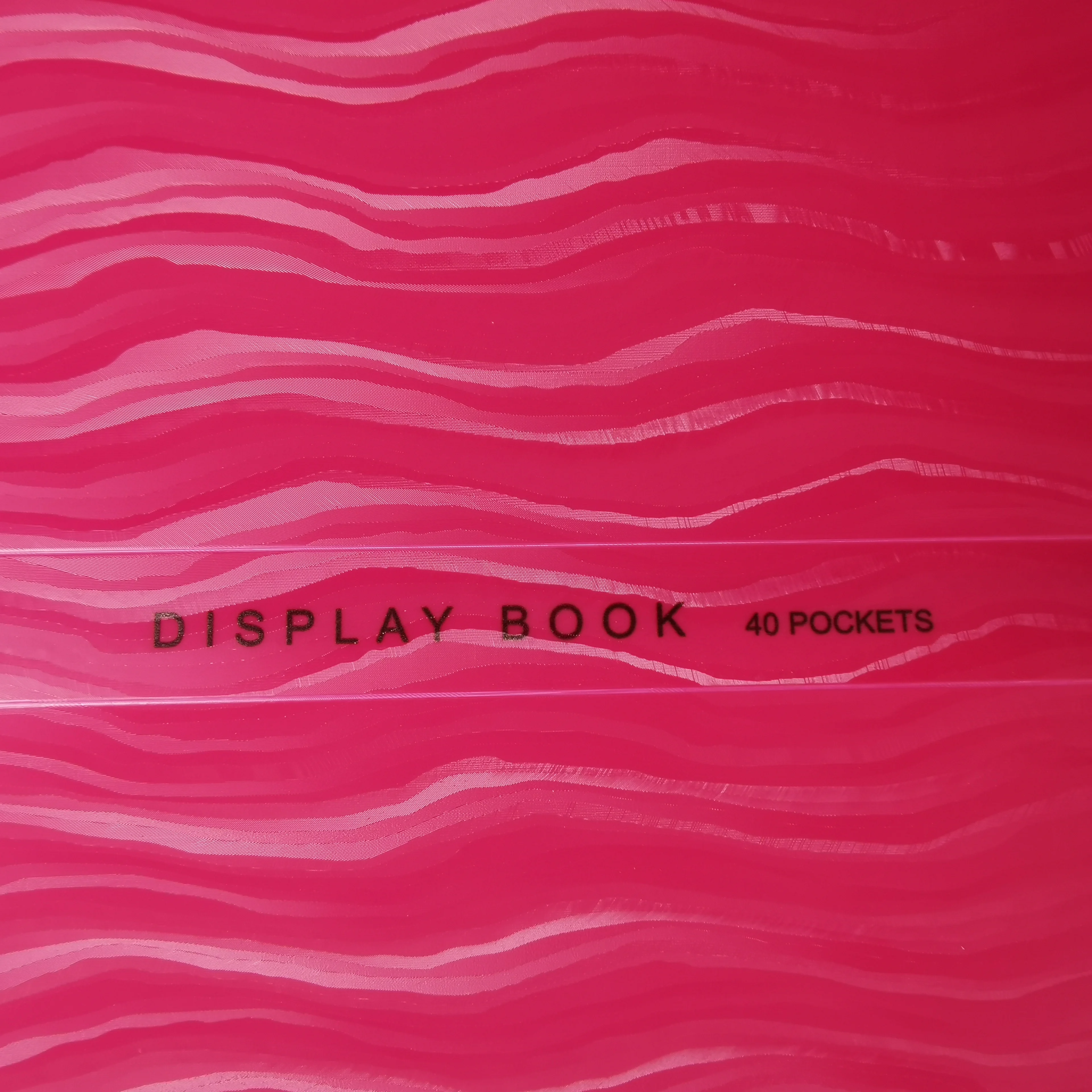 A4 document holder 40  pockets PP File folder Clear Solid color display book