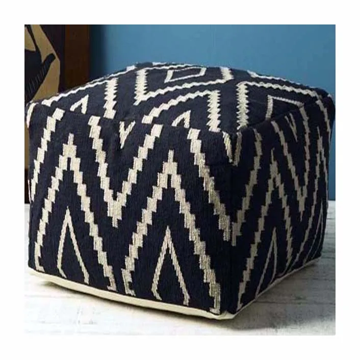 Best-selling Cotton Pouf desk Chair Ottoman/stool furniture pouffe