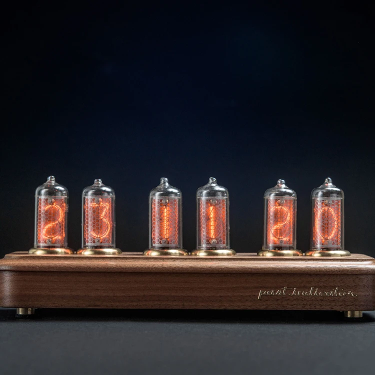  Высокое качество вручную изготовлены газоразрядный индикатор часы 