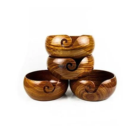 Новый дизайн деревянная чаша из пряжи новый круглая для продажи оптом по заводской цене