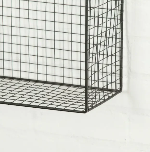 Современный скандинавский вертикальная черная настенная полка 2 3 4 яруса железа вязаный ящики для гостиной домашний декор по оптовым ценам Индии